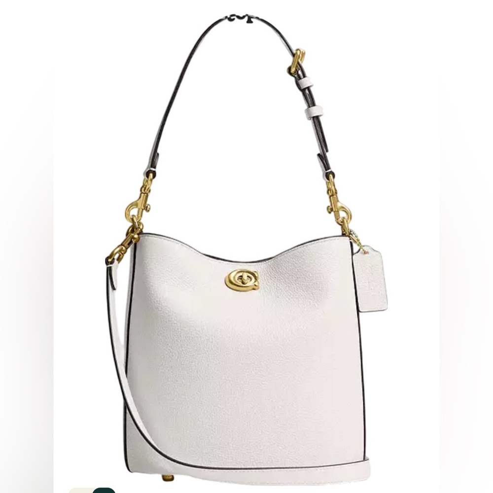 BRAND NEW COACH bucket bag — Elegant White Leather Shoulder Bag